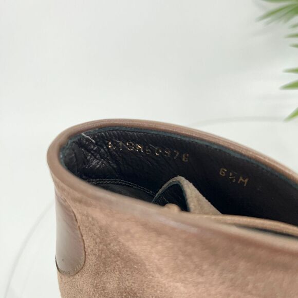 Stuart Weitzman Kalahari Wedge Boot Ankle Bootie Brown Suede Lace Up Size 6.5 - Picture 14 of 16